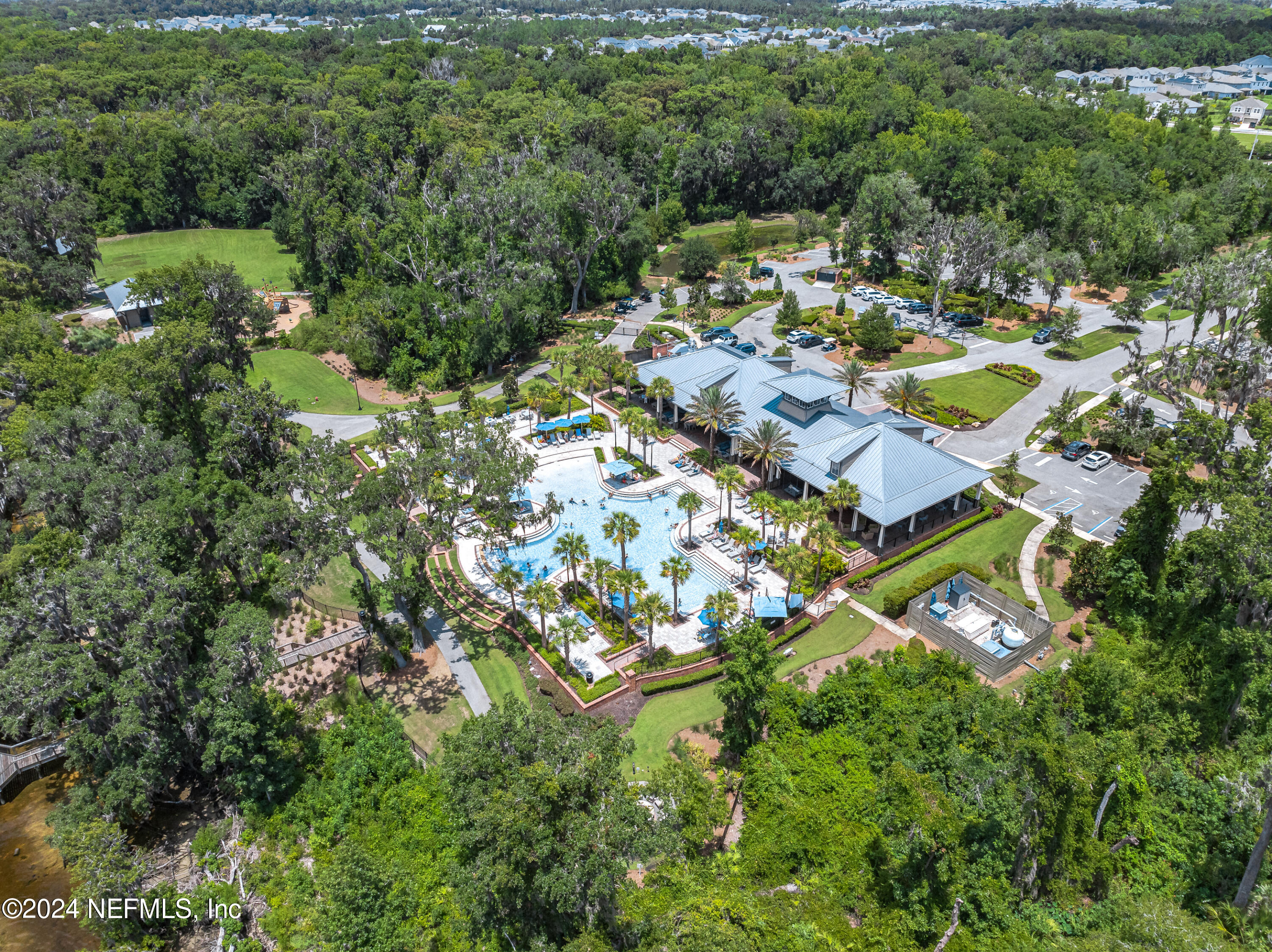 23 Oak Pk Drive St. Johns, FL 32259 - Photo 69 of 72 an aerial view of residential house with outdoor space and trees all around