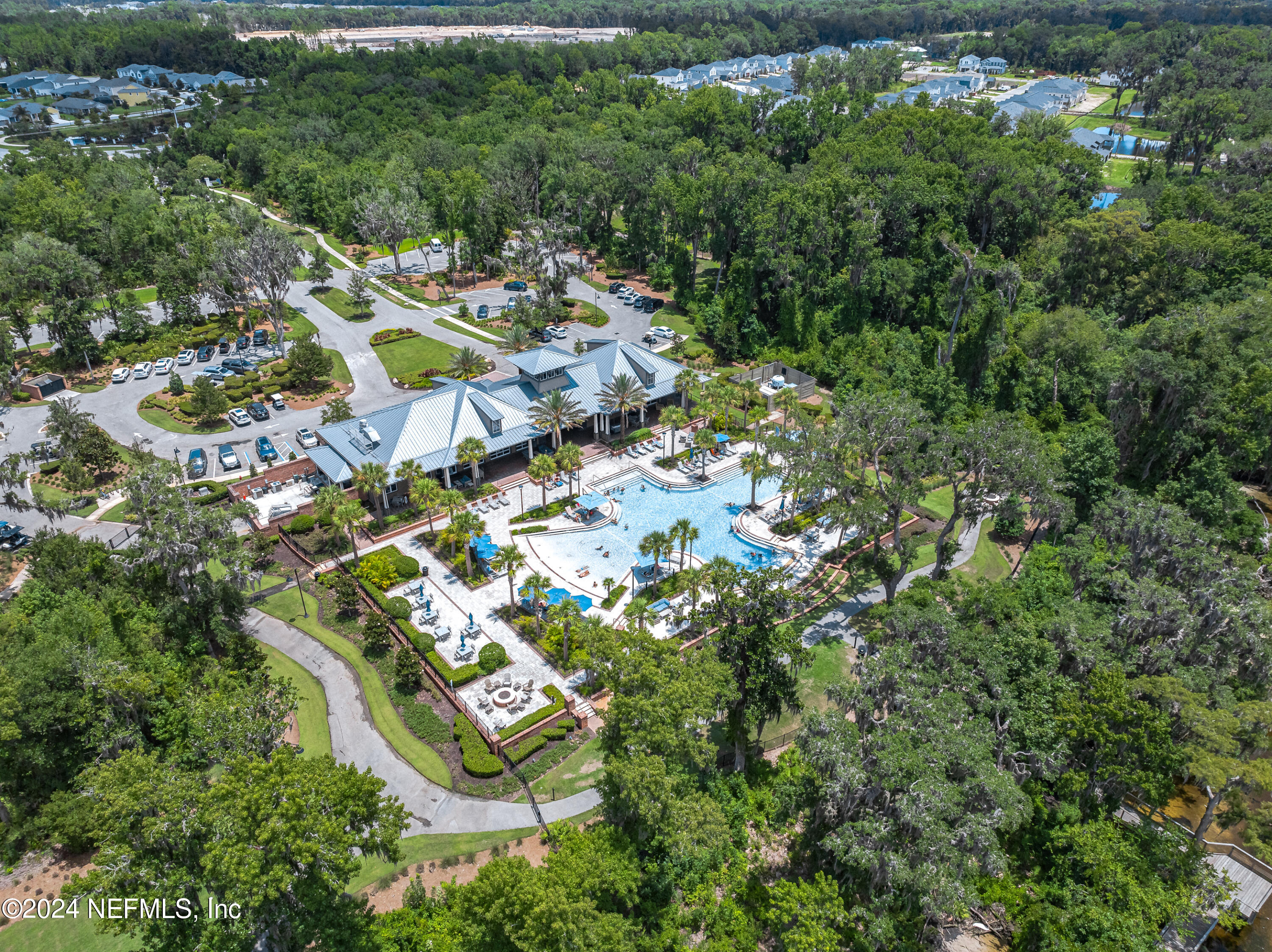 23 Oak Pk Drive St. Johns, FL 32259 - Photo 70 of 72 an aerial view of residential house with outdoor space and trees all around