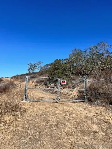 a view of a road with a yard