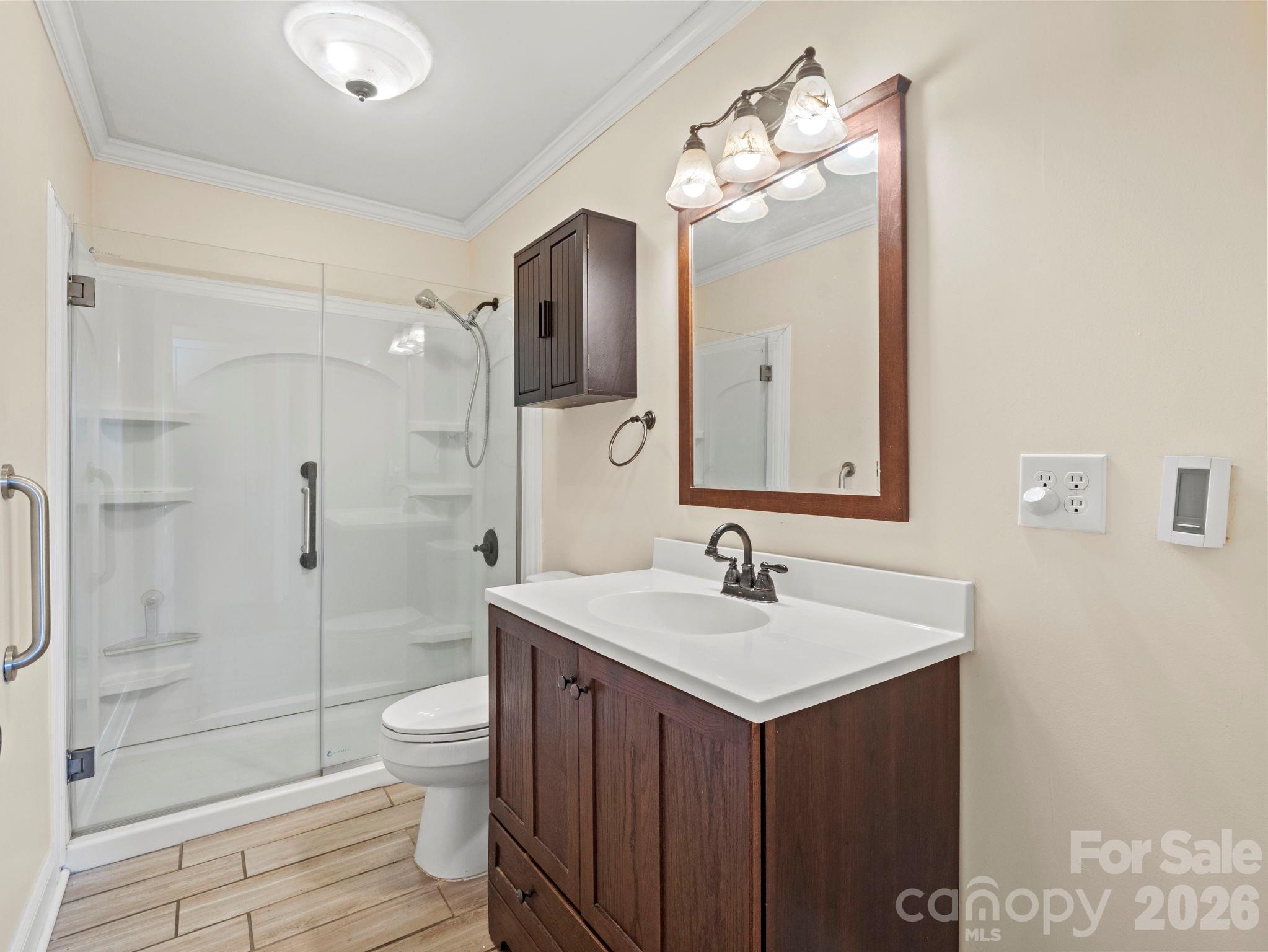 1429 Doggett Road Forest City, NC 28043 - Photo 19 of 33 a bathroom with a sink a toilet and shower