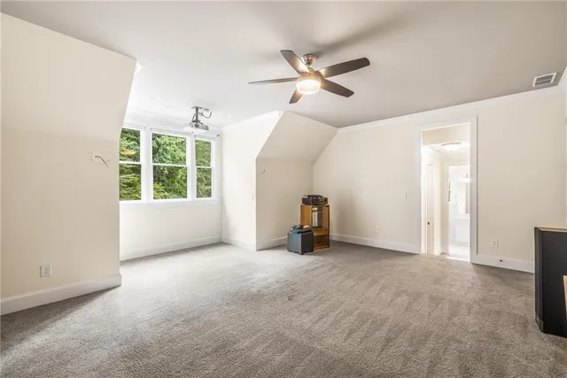 a view of a lake with houses