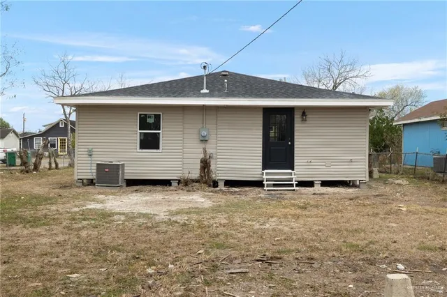 a backyard of a house