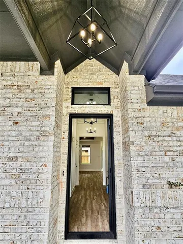 a living room with a fireplace