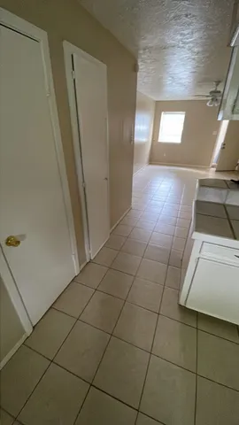 a view of a closet area