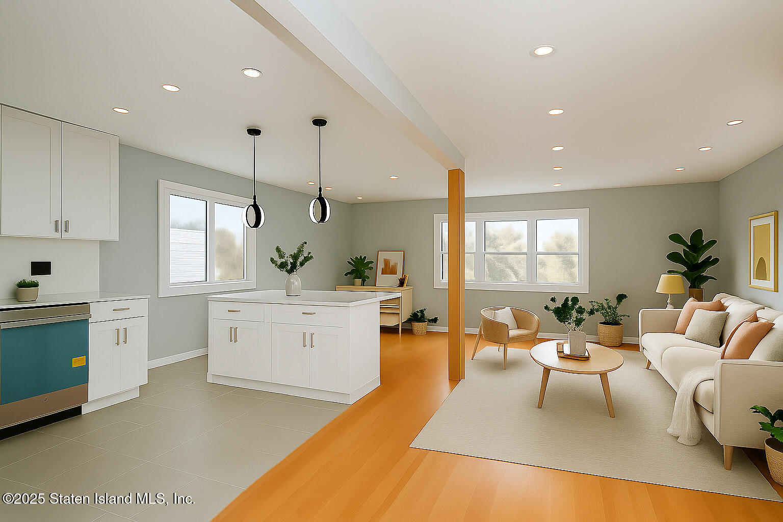 281 Arlene Street Staten Island, NY 10314 - Photo 6 of 42 a large white kitchen with a large window