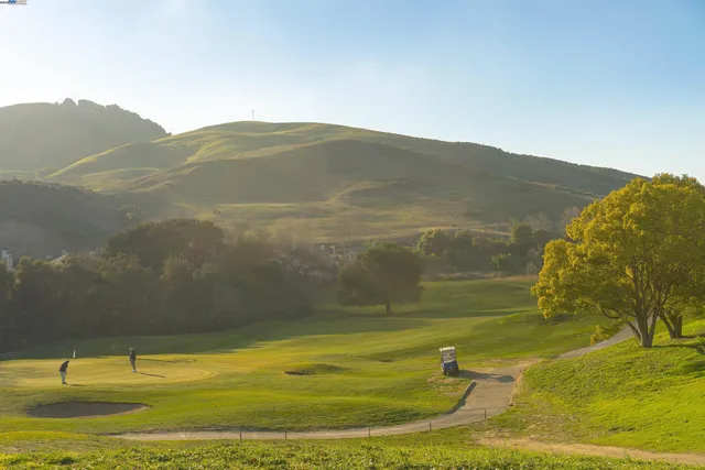 a view of swimming pool with mountain