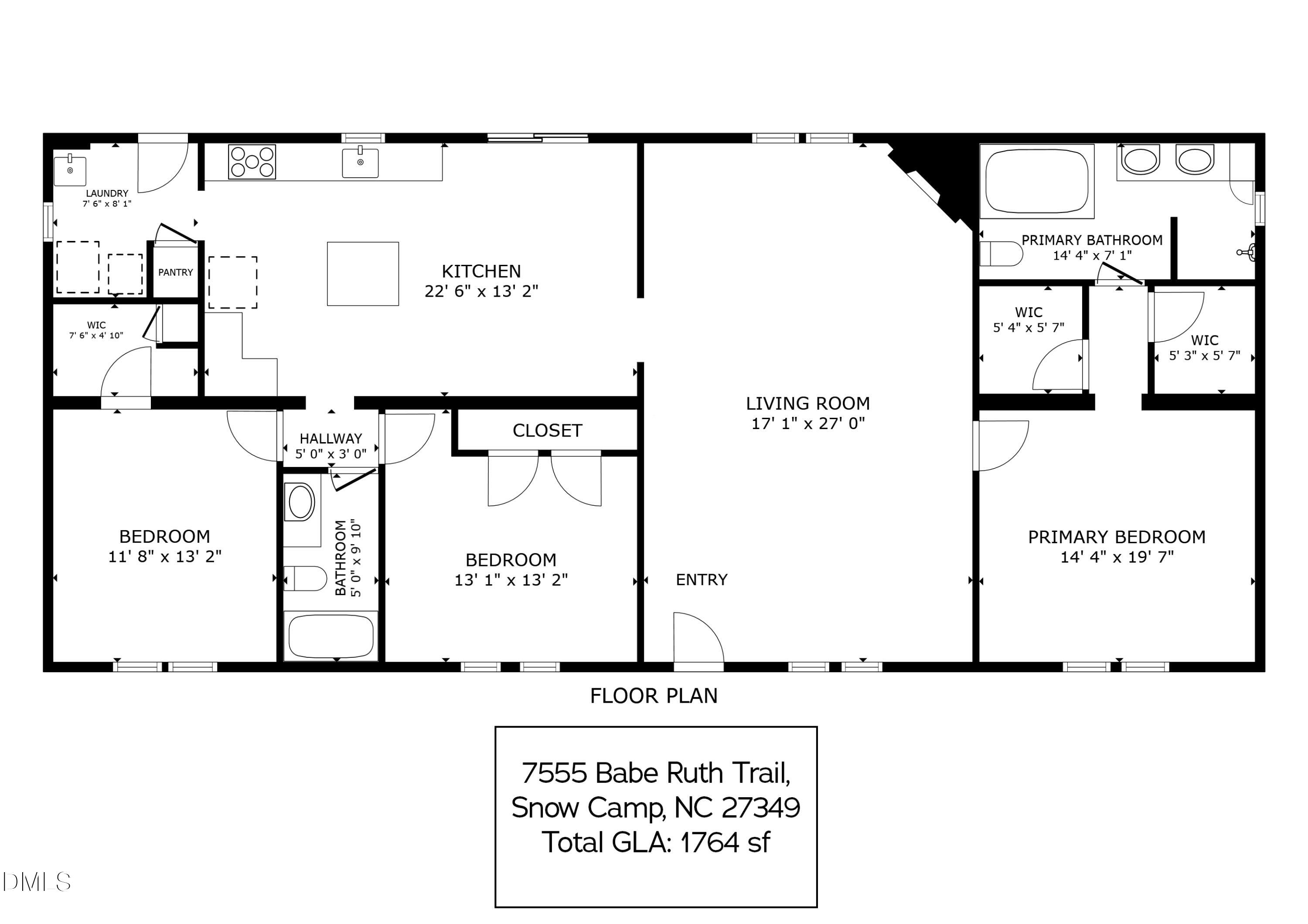 7555 Babe Ruth Trail Snow Camp, NC 27349 - Photo 38 of 38 Final Floor Plan