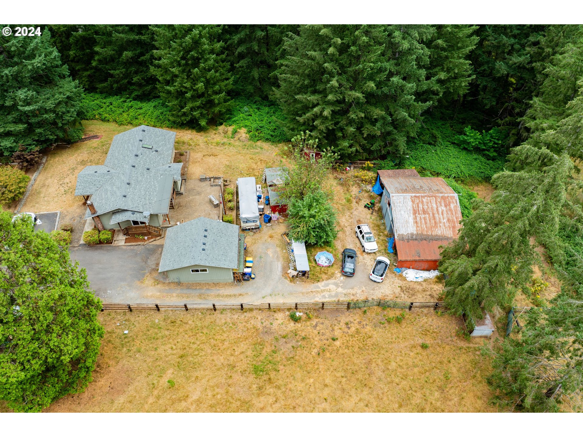 2701 Northeast 292nd Avenue Camas, WA 98607 - Photo 32 of 38 an aerial view of a house with outdoor space swimming pool