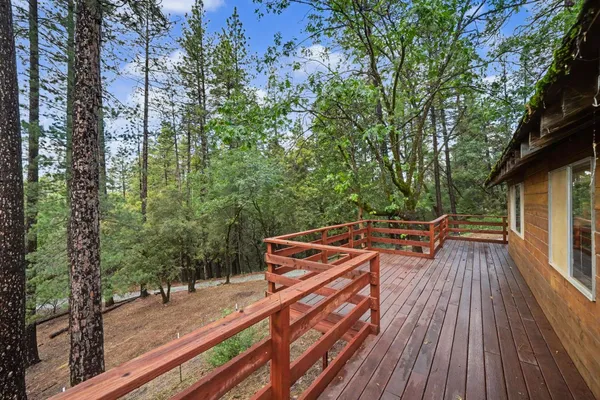 a backyard of a house with seating space