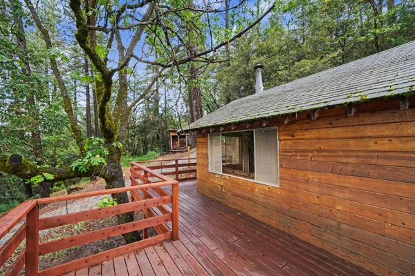 a view of outdoor space with seating