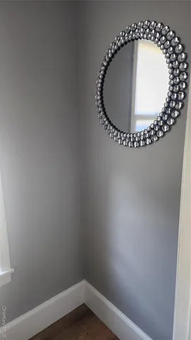 a view of a room that has a window