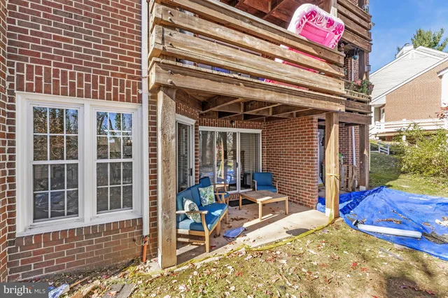 a view of a lounge chair in the porch