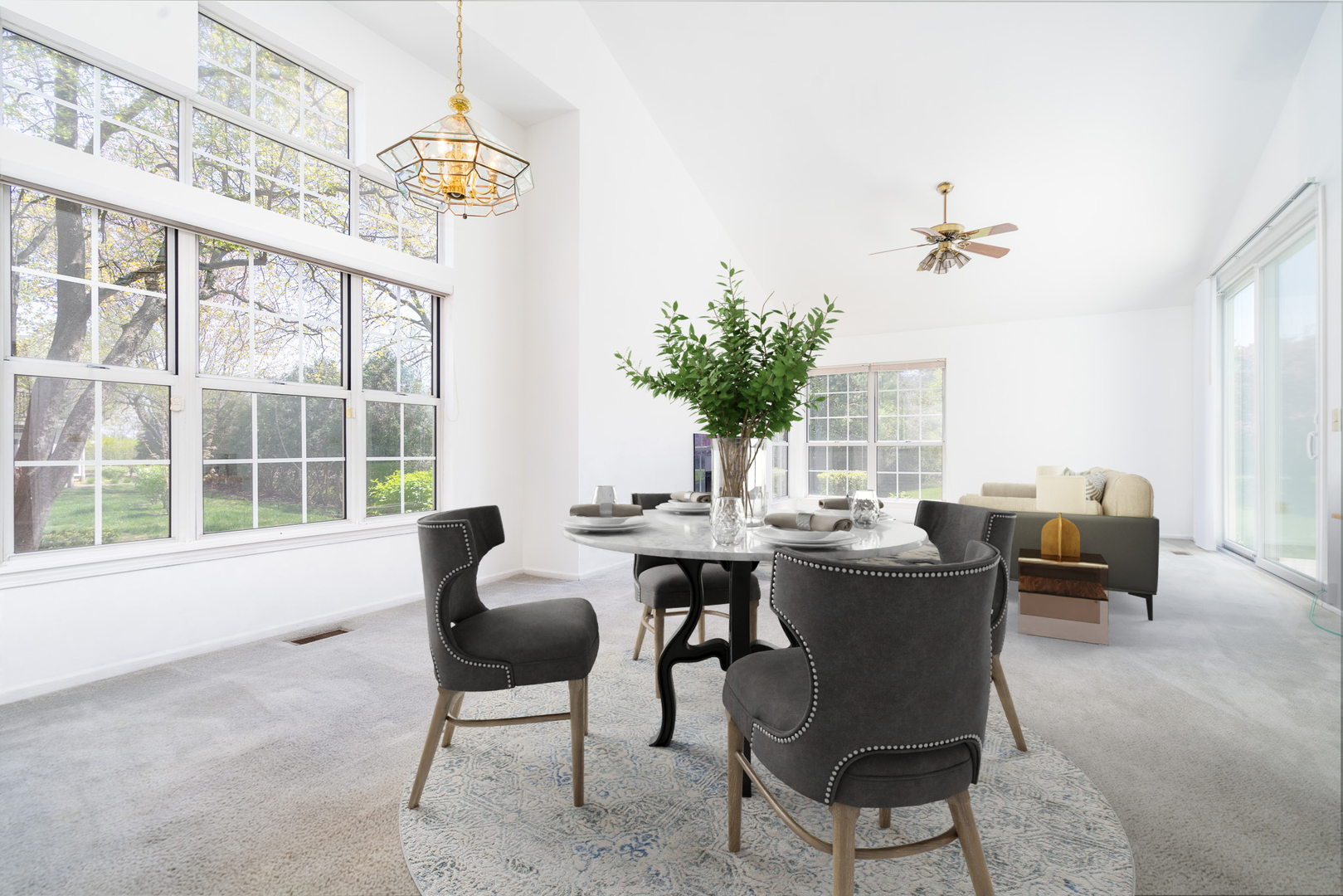 446 Cromwell Circle, Unit 1 Bartlett, IL 60103 - Photo 2 of 28 a view of a dining room with furniture window and outside view