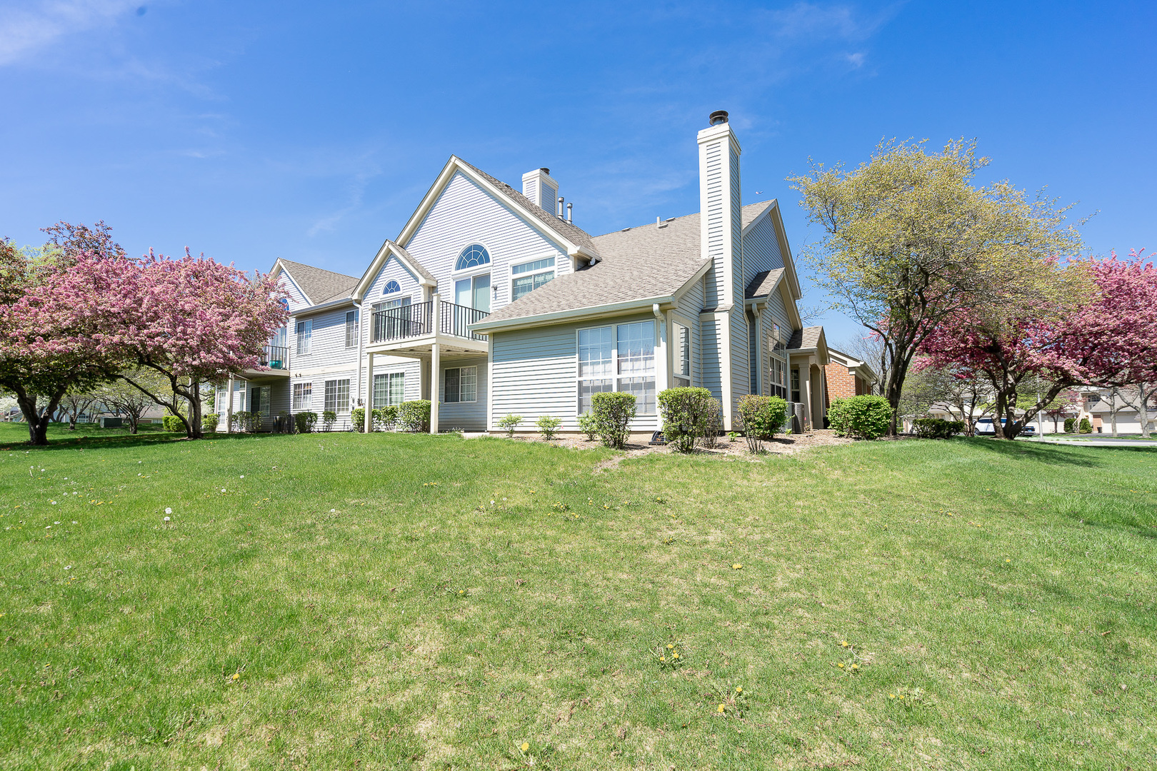 446 Cromwell Circle, Unit 1 Bartlett, IL 60103 - Photo 21 of 28 a front view of a house with a garden and plants
