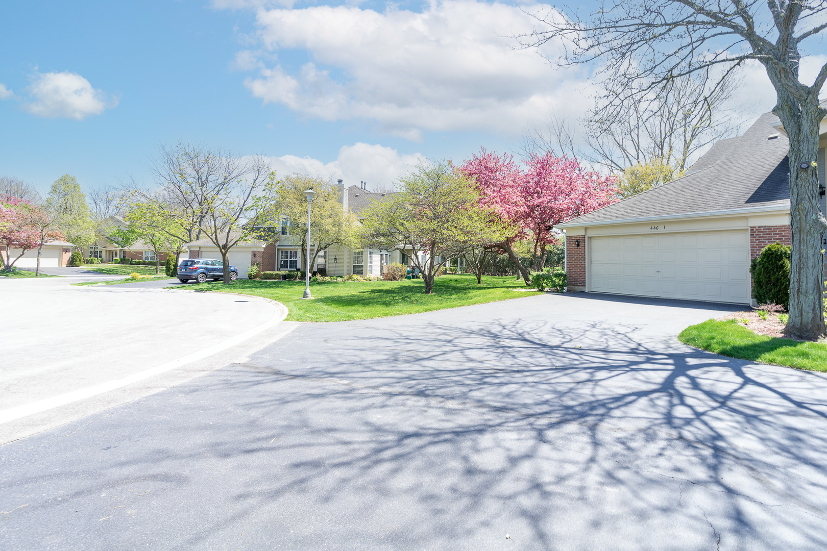 446 Cromwell Circle, Unit 1 Bartlett, IL 60103 - Photo 26 of 28 a view of a house with a big yard and large trees