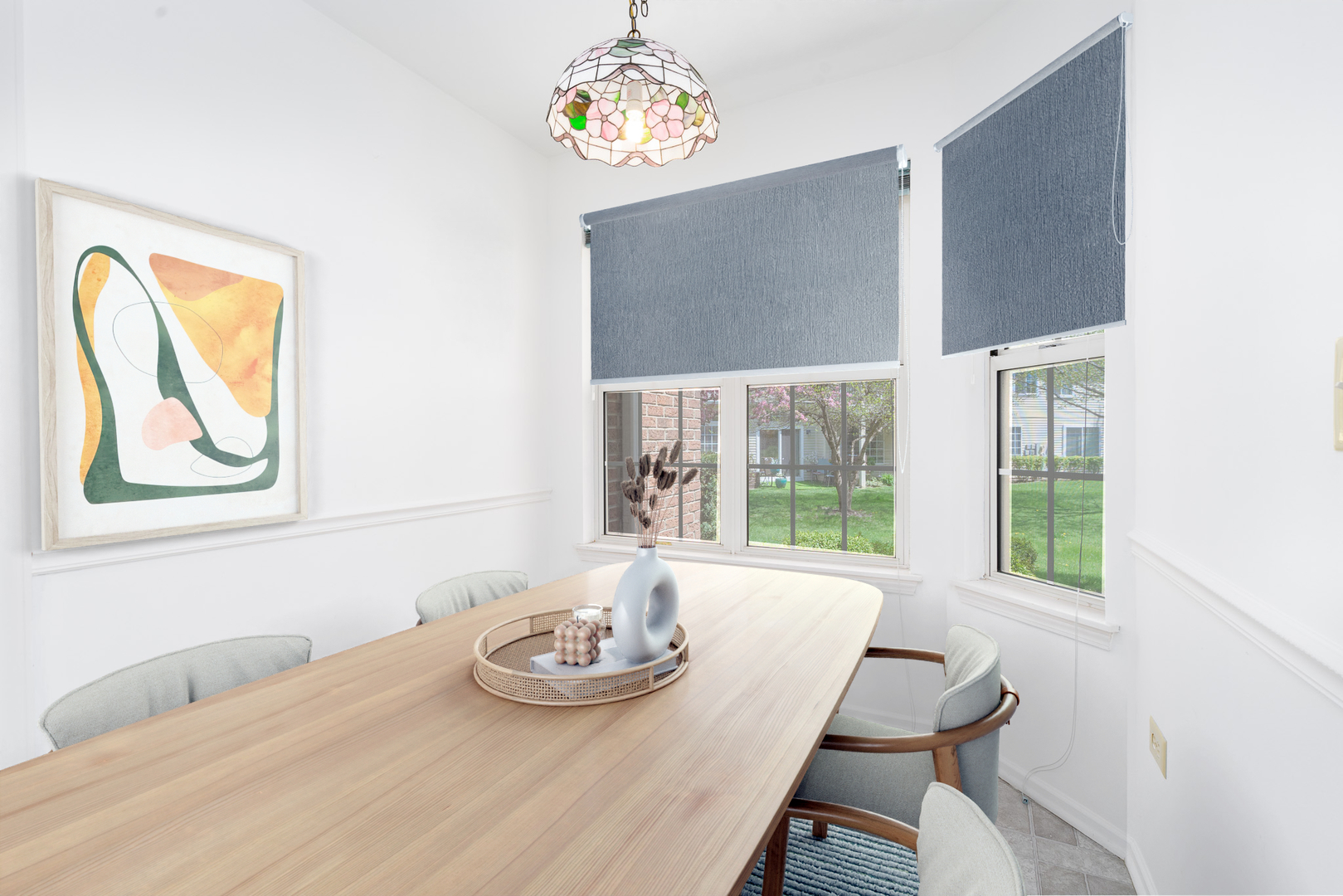 446 Cromwell Circle, Unit 1 Bartlett, IL 60103 - Photo 6 of 28 a view of a dining room with furniture window and outside view