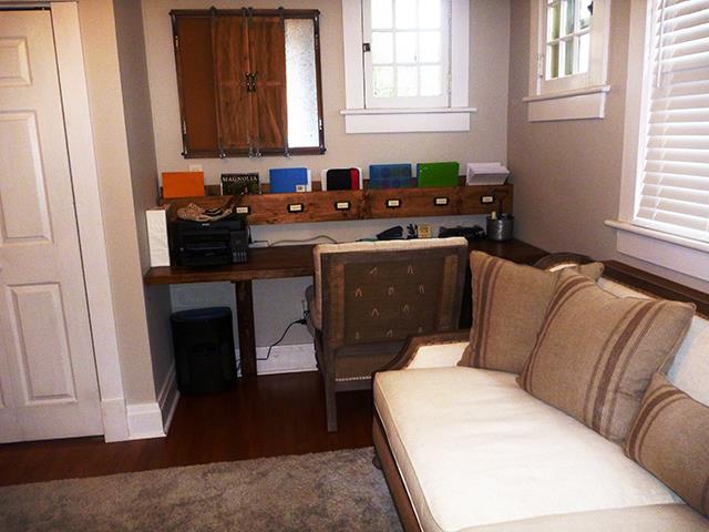 311 North Main Street Springfield, TN 37172 - Photo 14 of 30 Bedroom 2 Main level with office built ins and Gas fireplace