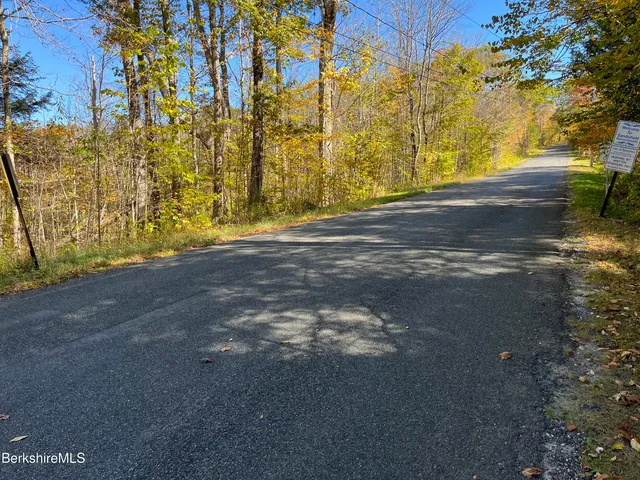 a view of dirt yard with a large tree