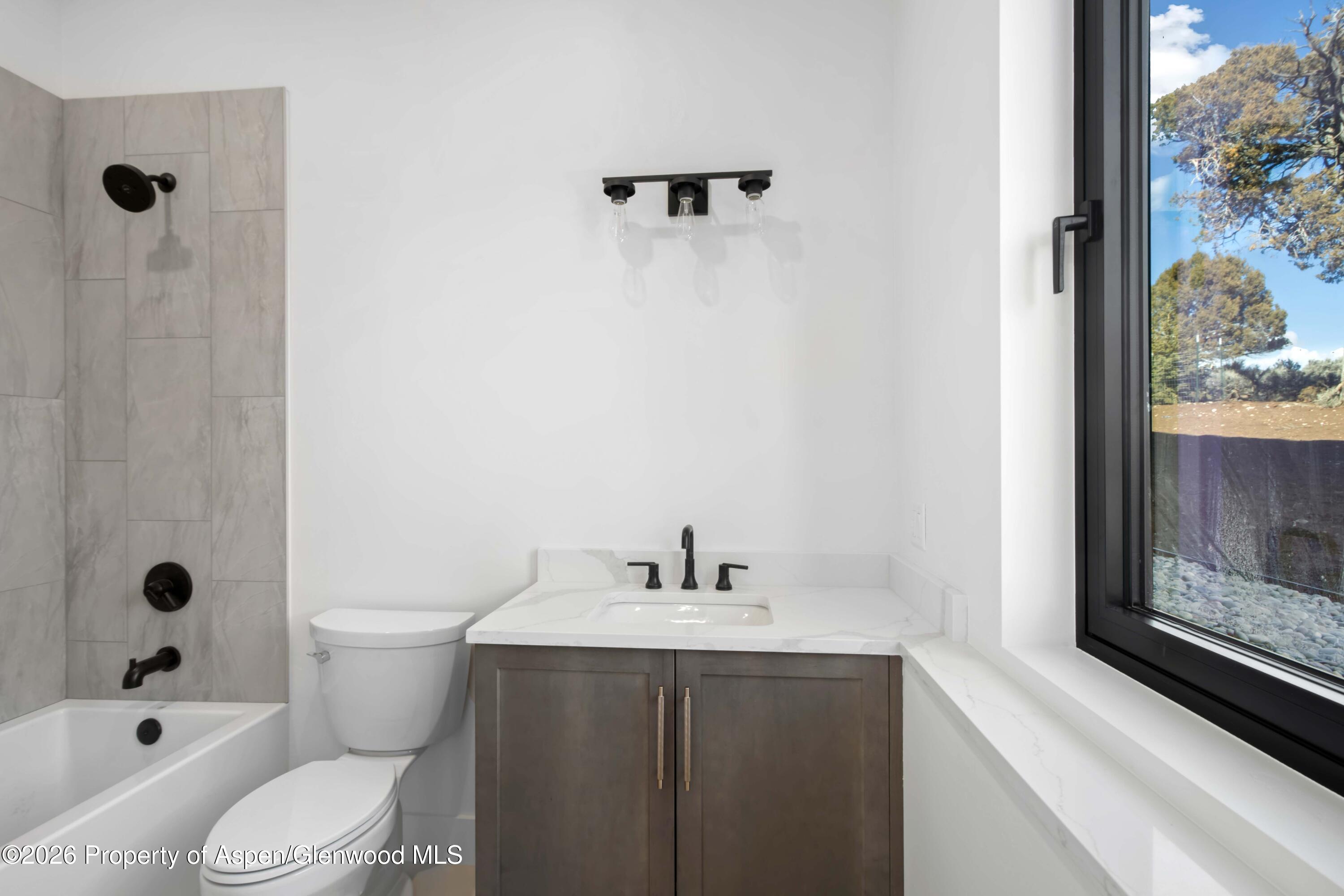 38 Woodruff Road Glenwood Springs, CO 81601 - Photo 25 of 34 a bathroom with a sink toilet and shower