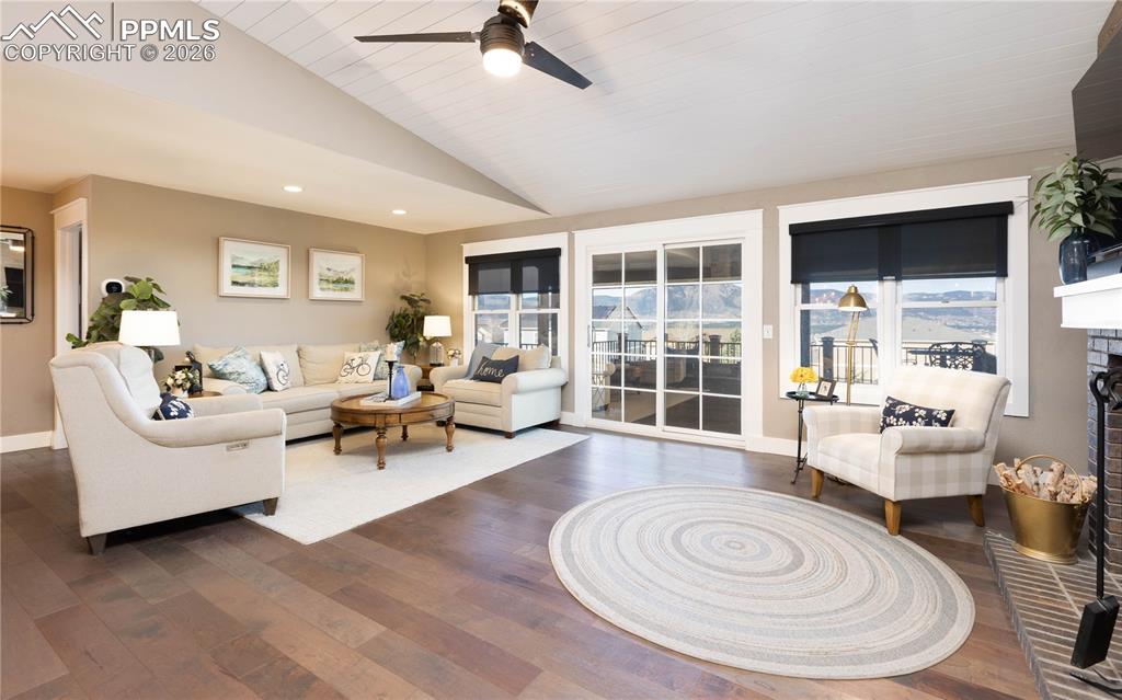 17840 New London Road Monument, CO 80132 - Photo 3 of 38 Living Room with large windows to expansive views of the front range