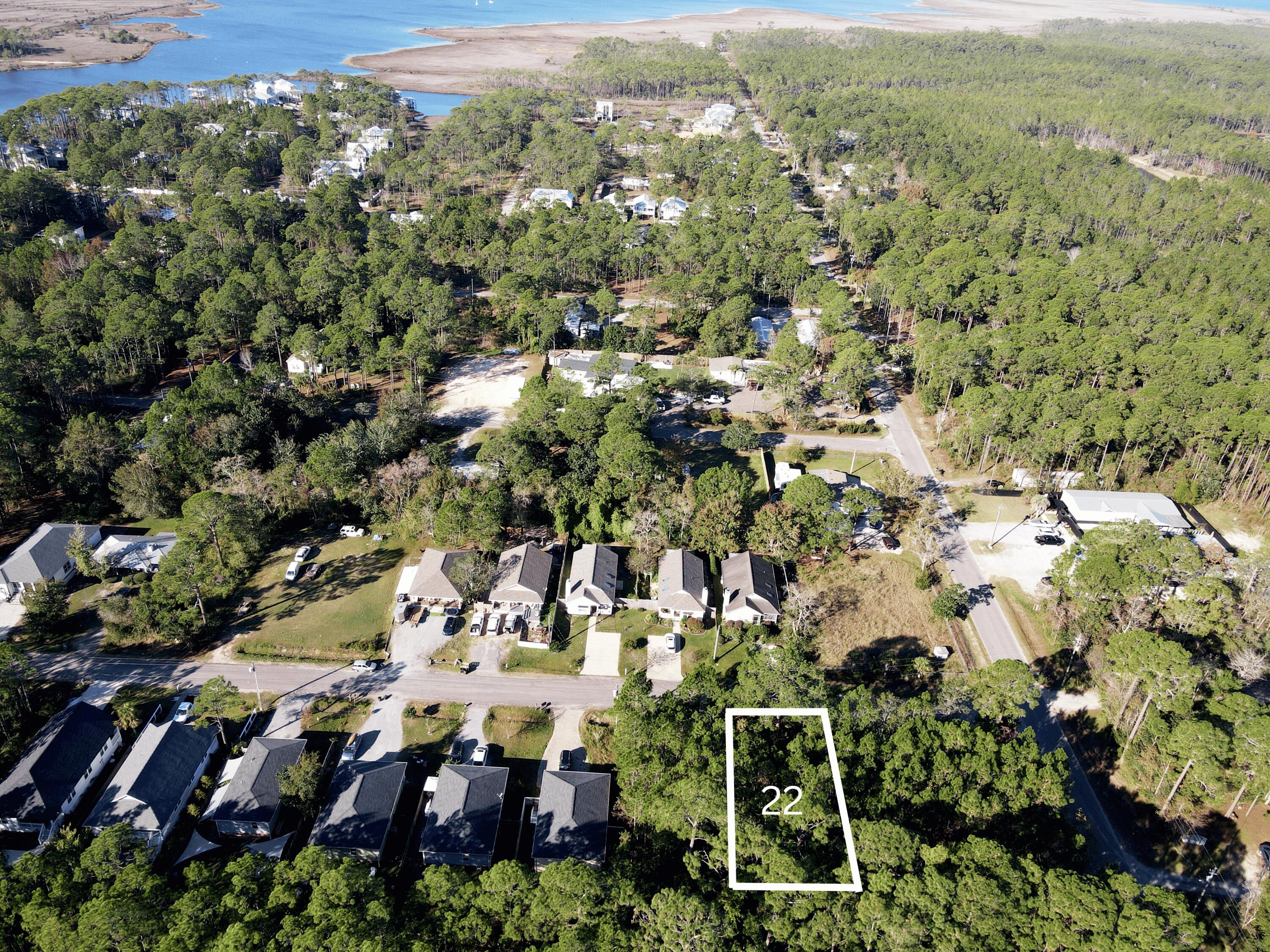 Lot22-blk5 North 6th Street Santa Rosa Beach, FL 32459 - Photo 4 of 4 an aerial view of residential houses with outdoor space