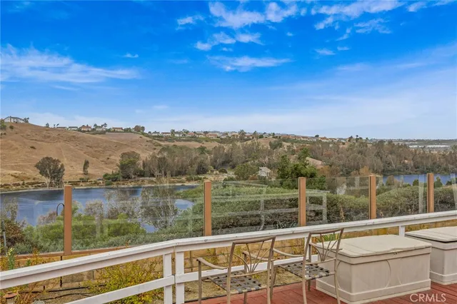 a view of a lake with a mountain view