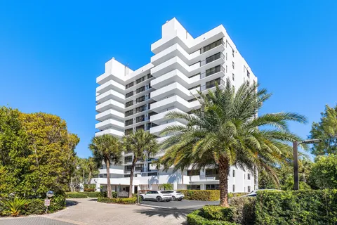 a view of tall building