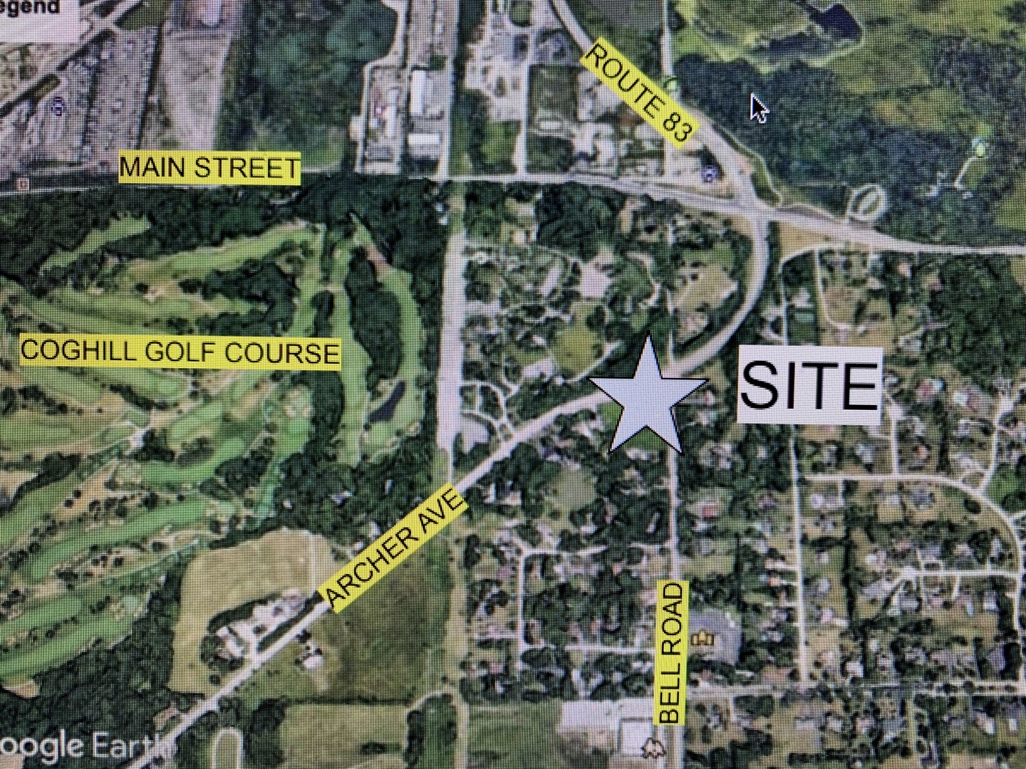 a street sign on a street