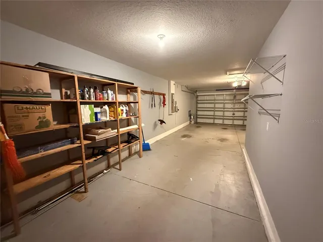 a view of an empty garage