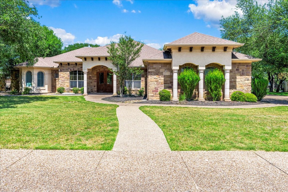 118 Verrena Way Georgetown, TX 78628 - Photo 1 of 1 a front view of a house with a yard
