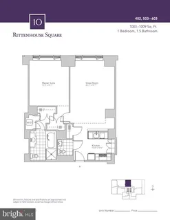 $735,000 | 130 South 18th Street, Unit 503, Philadelphia, PA 19103