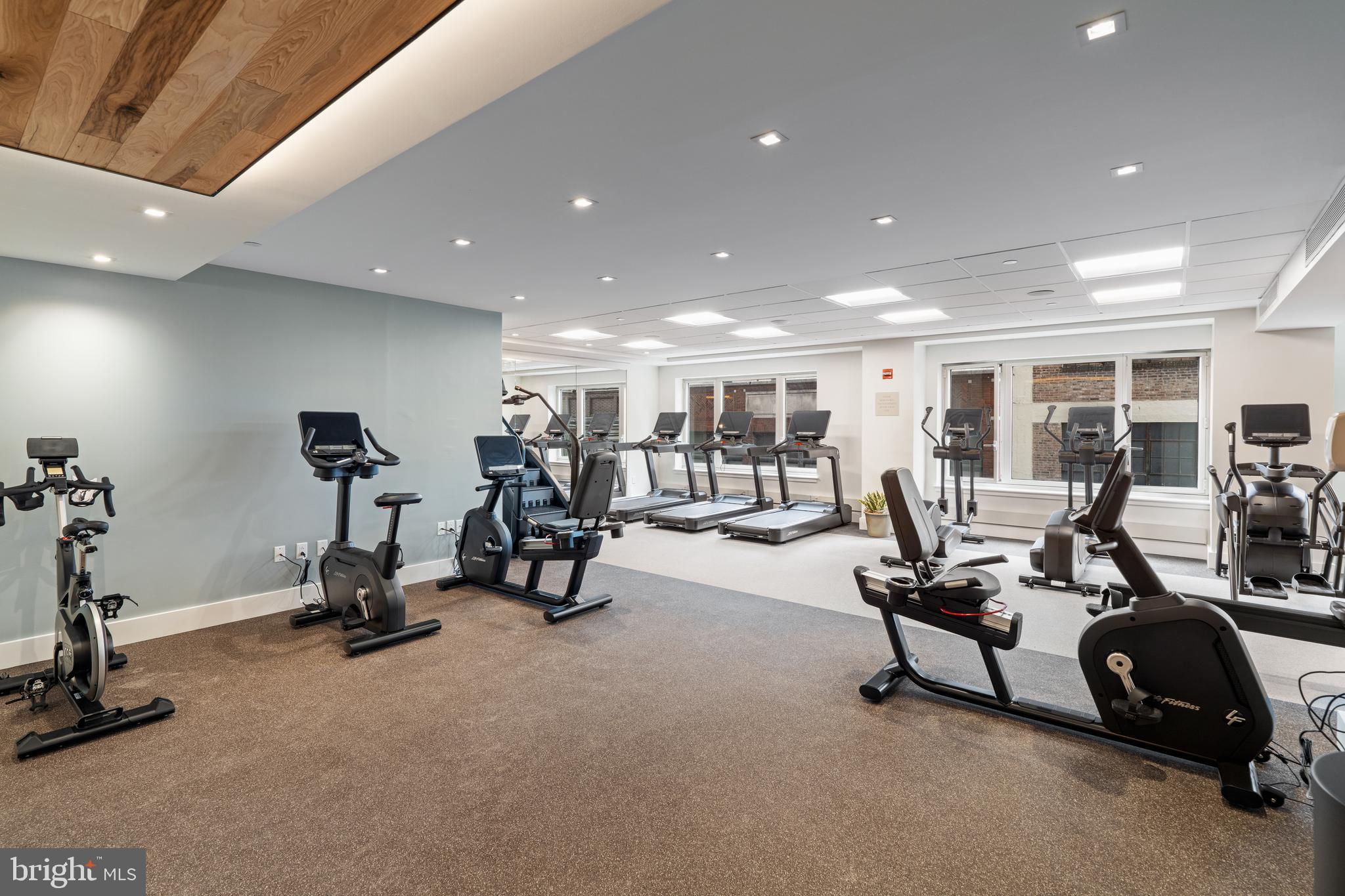 130 South 18th Street, Unit 503 Philadelphia, PA 19103 - Photo 35 of 43 a view of a room with gym equipment
