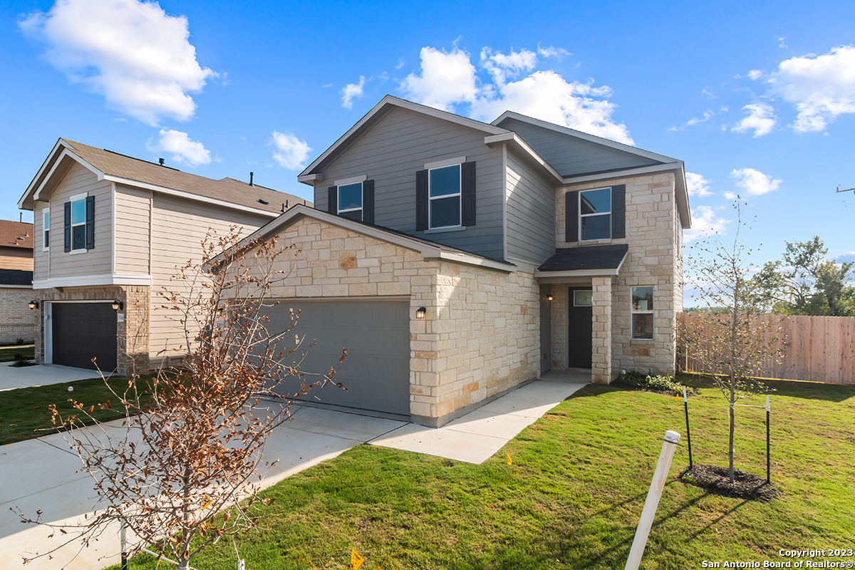 a view of a house with a patio
