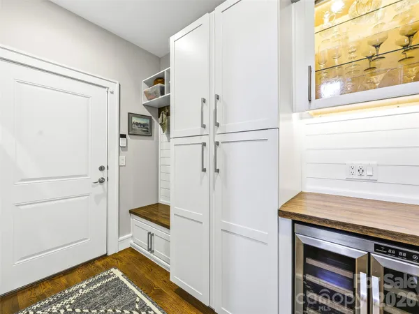 a view of kitchen and utility room
