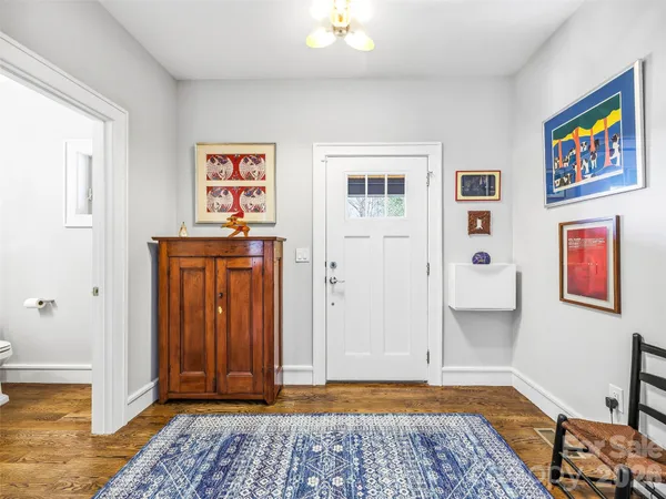 a view of room with window and couch