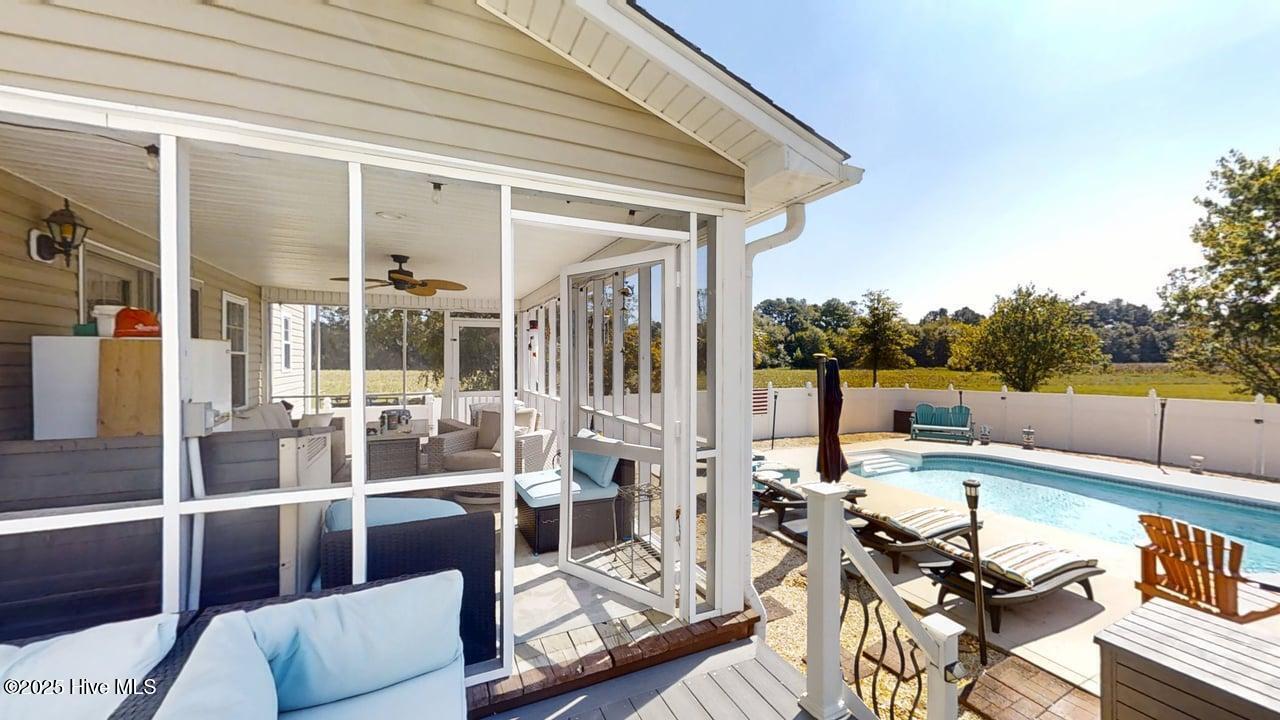 1029 Five Mile Road Richlands, NC 28574 - Photo 6 of 42 Pool and Screened Porch