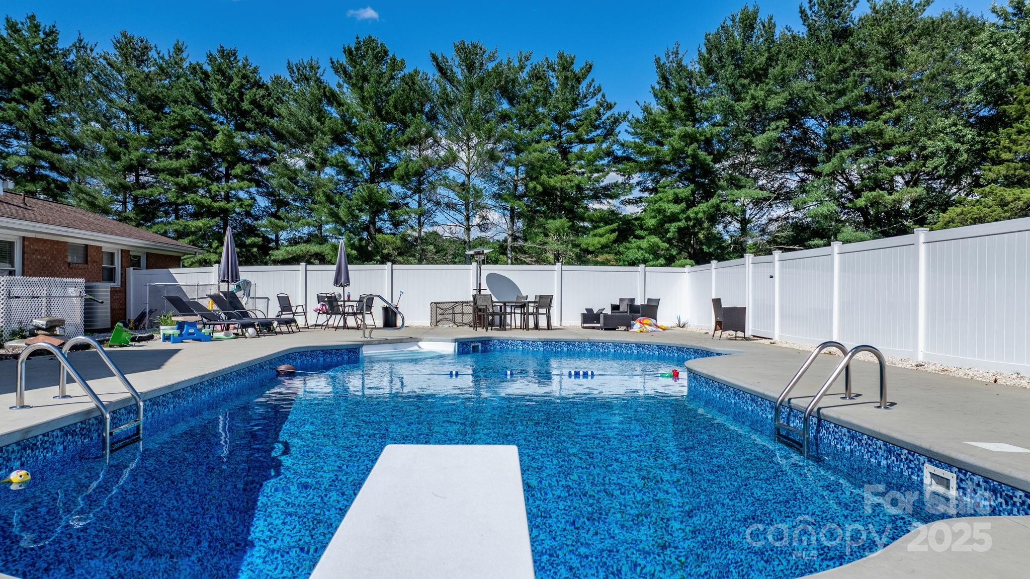 2596 Sweetbriar Circle Lenoir, NC 28645 - Photo 33 of 47 a view of a swimming pool with chairs
