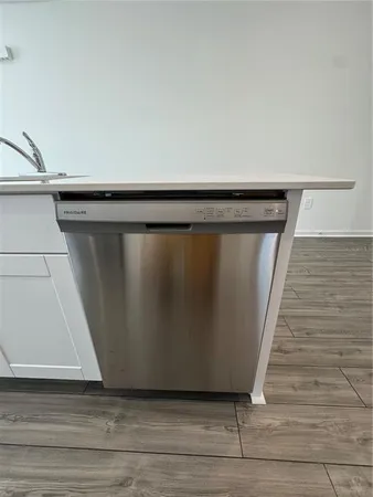 a close up view of a microwave