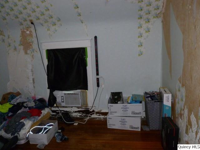 233 North 1st Street Carthage, IL 62321 - Photo 20 of 30 a room with a mirror and a flat screen tv