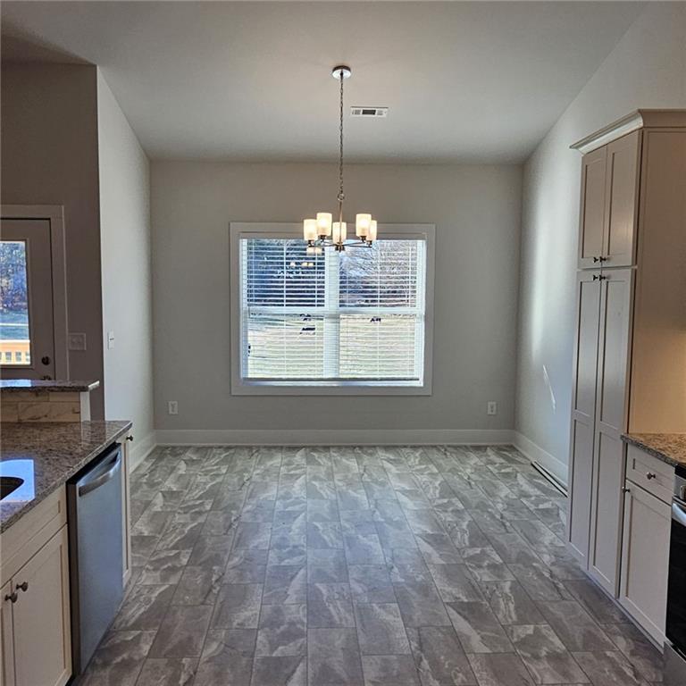 201 Damascus Road Homer, GA 30547 - Photo 14 of 37 a view of a kitchen with a sink and a window