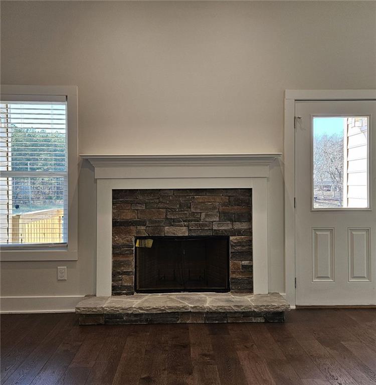 201 Damascus Road Homer, GA 30547 - Photo 33 of 37 an empty room with fireplace and windows