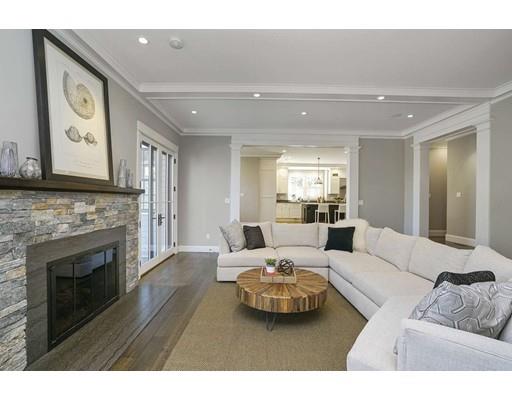 20 Gammons Road Newton, MA 02468 - Photo 17 of 28 a living room with furniture and a fireplace