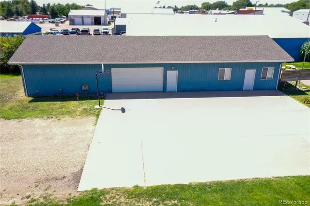 a view of parking garage with shelves