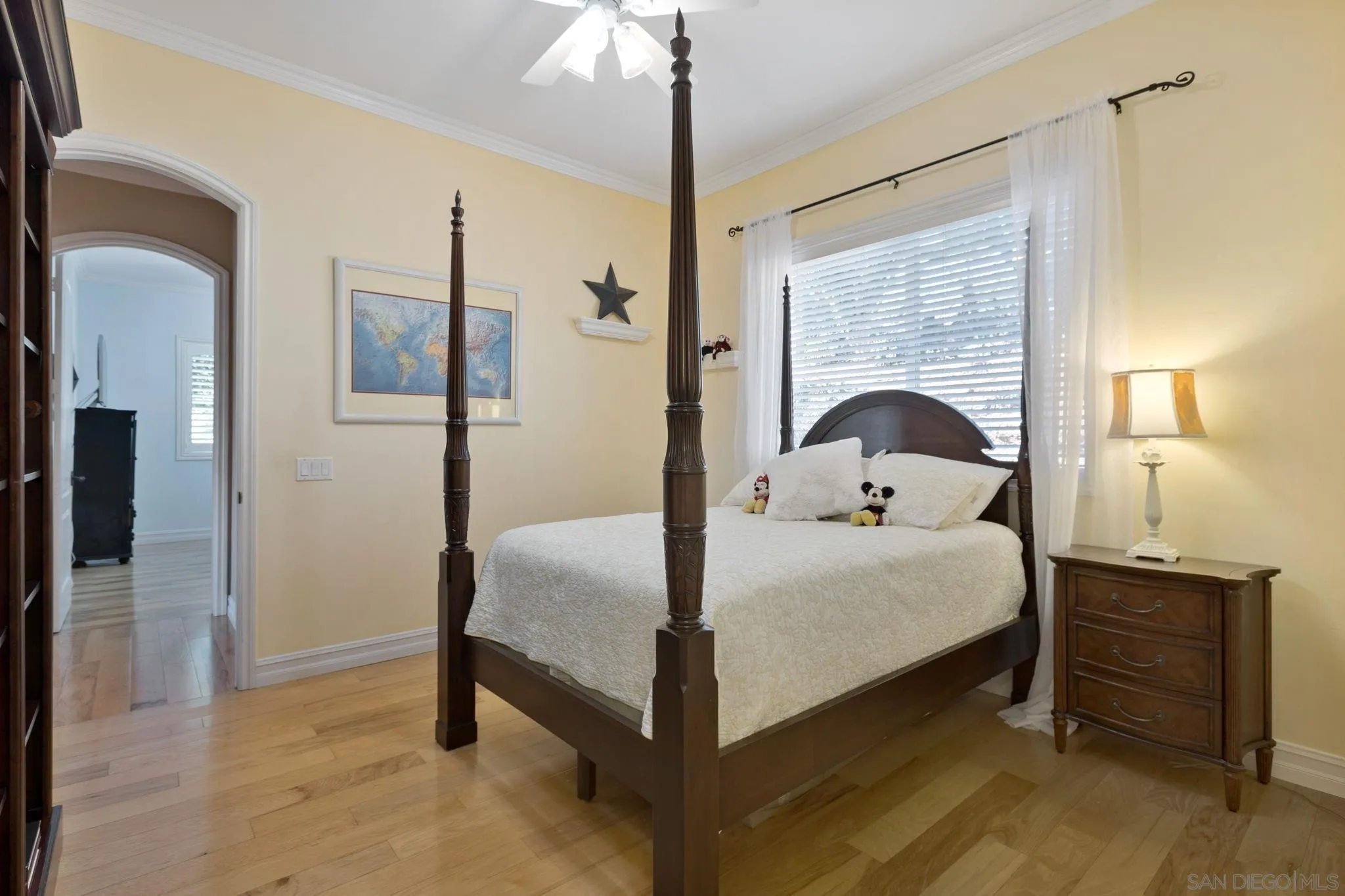 30419 Canyon Estates Road Vista, CA 92084 - Photo 37 of 75 a bedroom with a bed and a balcony view