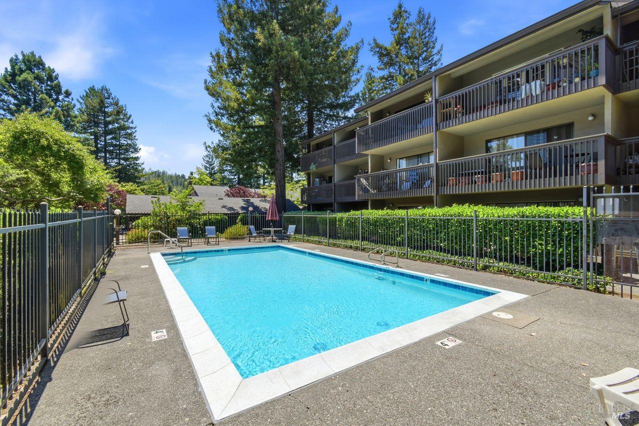 300 Los Alamos Road, Unit 104 Santa Rosa, CA 95409 - Photo 34 of 41 One of two pools in the complex. This pool is visible from living room patio.