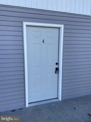 a view of wooden door