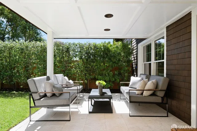 a patio view with patio