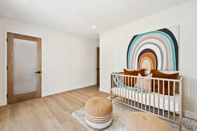 a view of a room that has a fountain and a window