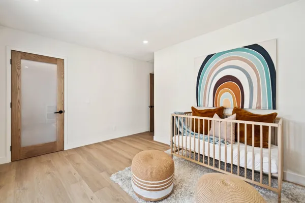 a view of a room that has a fountain and a window