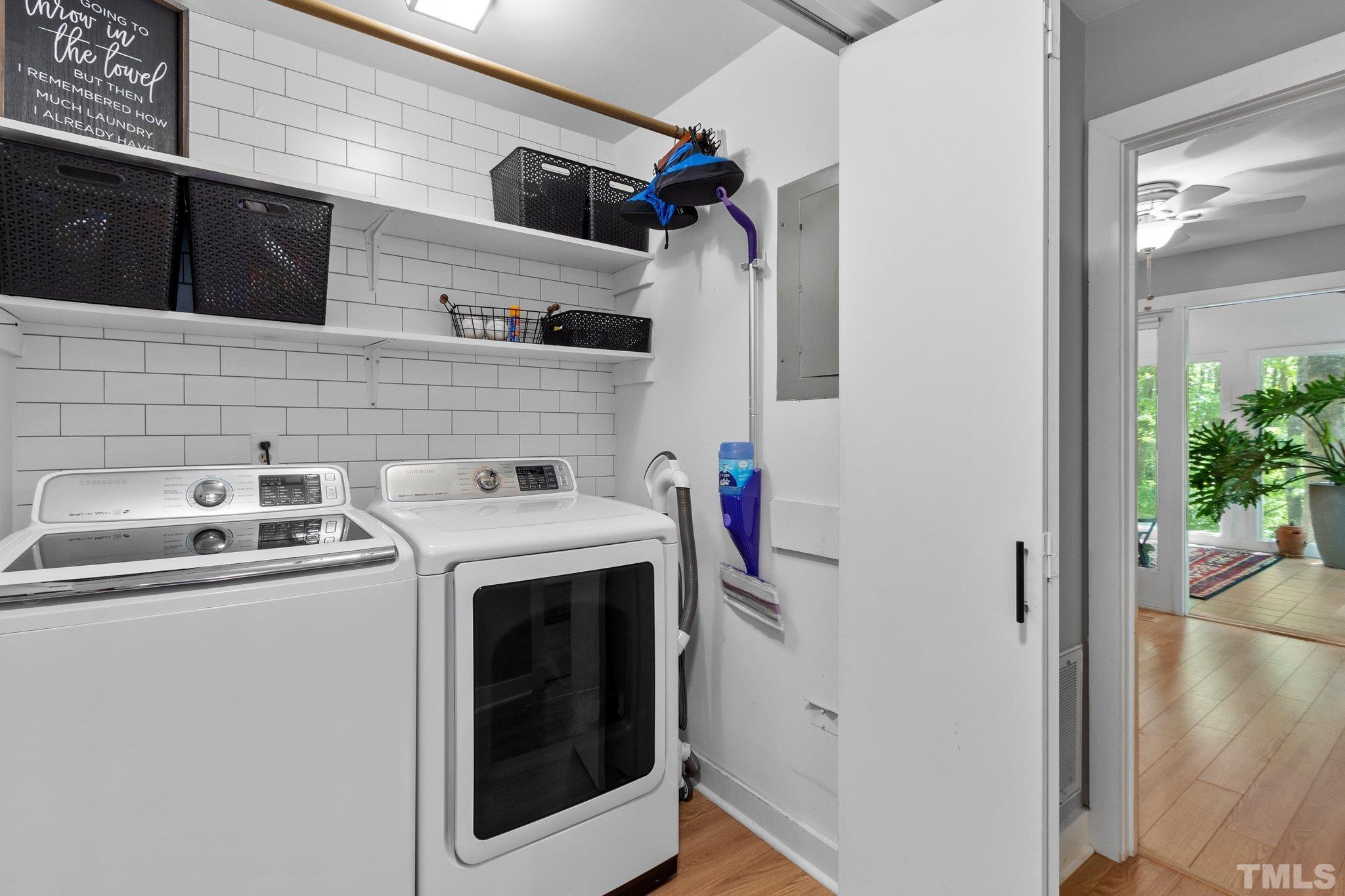 5 St James Court Durham, NC 27713 - Photo 20 of 44 a utility room with dryer and washer